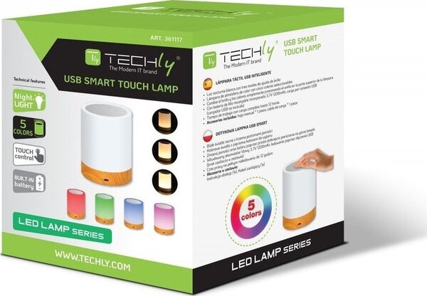 Techly I-LED TOUCH asztali lámpa 1,6 W Fehér