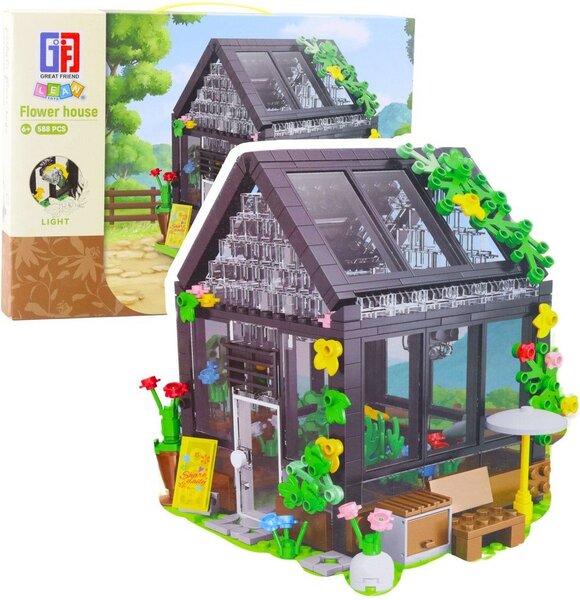 Mini Üvegház Kerti Ház Építőkockák 588 db.- 23568