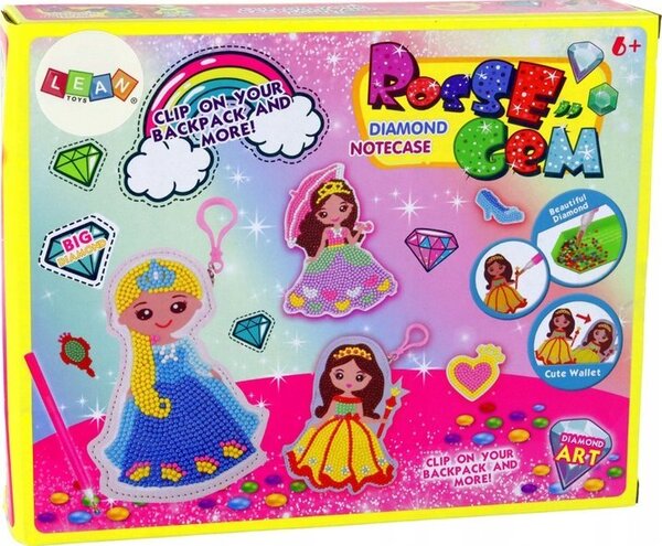 DIY Gyöngyszett Princess Kulcstartó Zseb 17065