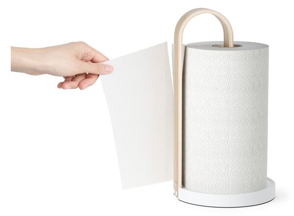 Fehér fa papírtörlő tartó ø 17 cm Bellwood – Umbra