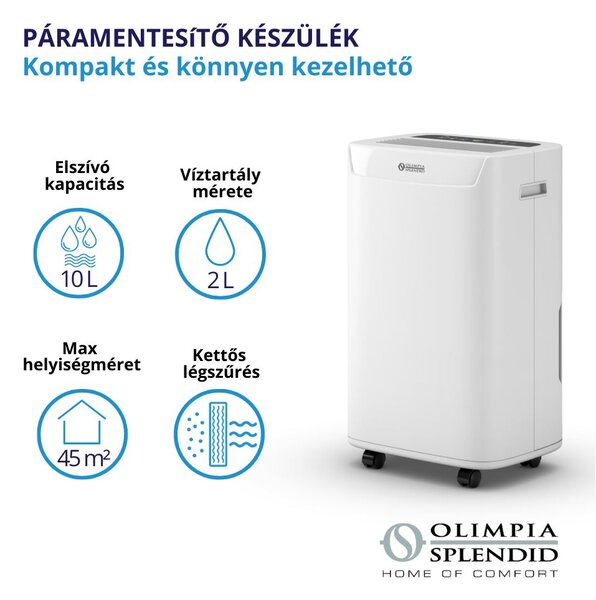 Olimpia Splendid Aquaria 10 Basic páramentesítő fehér (GYOA10)