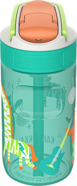 Kambukka Lagoon Disco Zoo 400ml Gyerek Kulacs - Zöld/Mintás