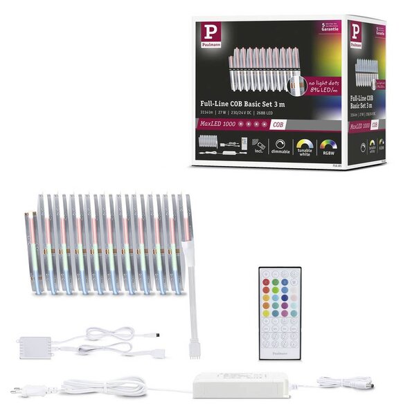 Paulmann MaxLED Home LED szalag (kezdő készlet) 27 W RGBW Fehér, Átlátszó (71201)