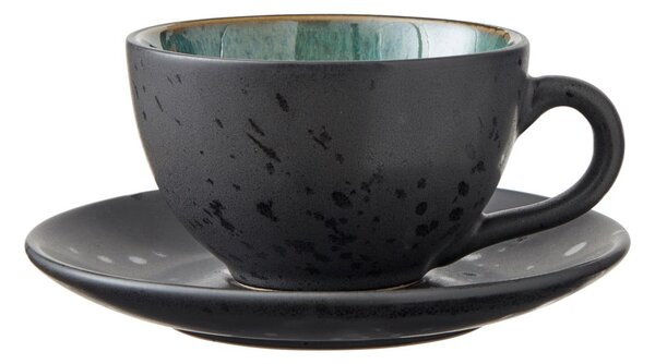 Fekete-sötétkék kerámia csésze szett 4 db-os 240 ml Gastro Black/Mix – Bitz