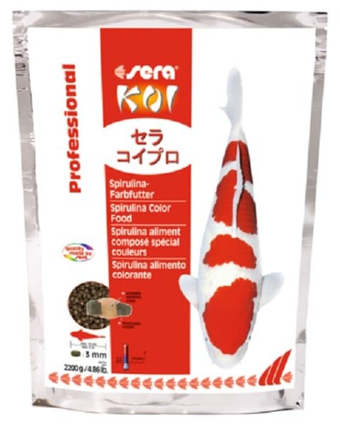 SERA 106661 KOI Professional Spirulina Color Food - Kerti tó haleledel 3800ml (2200g)