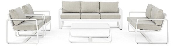 Alumínium kerti dohányzóasztal 62x105 cm Merrigan – Bizzotto