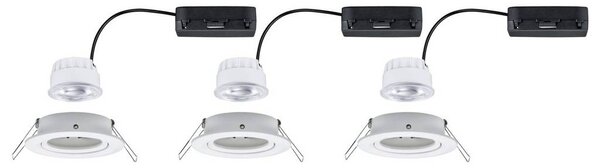 Paulmann Nova Coin LED-es beépíthető lámpa 3 részes készlet LED 2.8 W Fehér (matt) (92455)