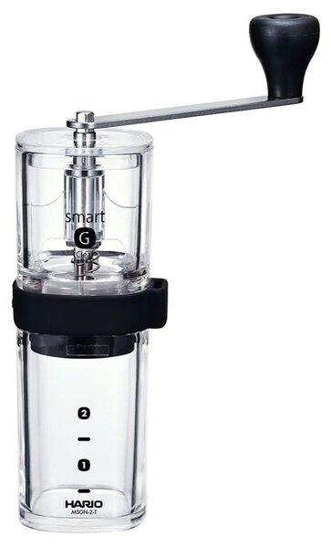 Hario MSGN-2-T Smart G Manuális Kávéörlő Kávédaráló 24g - Átlátszó