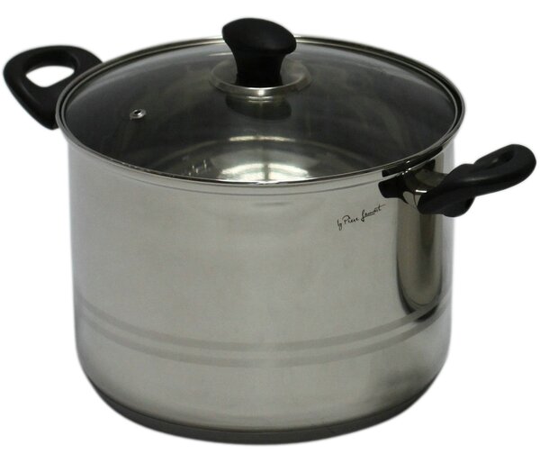 Lamart LTB2418 Leger 8.0L/24cm Lábas üveg fedővel - Inox