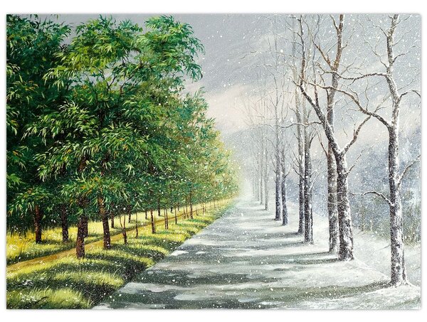 Kép - Tél versus nyár (70x50 cm)