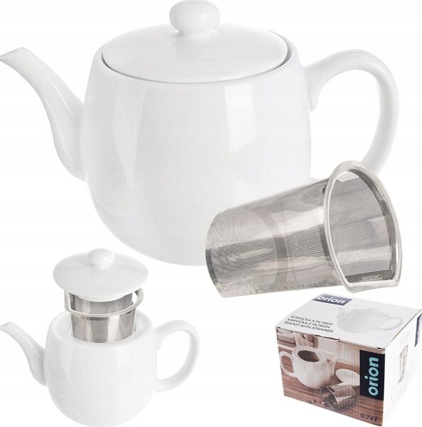Orion porcelán kancsó befőzővel 0,70 l fehér