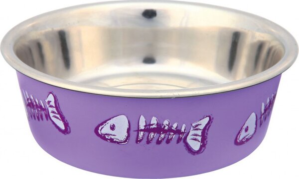 Trixie 25270 Fémtál Szines Gumis 0,25 L Cicáknak