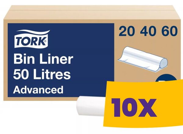 Tork hulladékgyűjtő zsák 50L - 25db/tek (Karton - 10 tek)