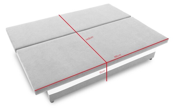 SONY MODEL 2 kanapé Fekete-fehér