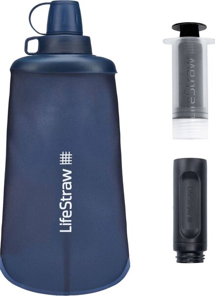 LifeStraw Összehajtható ivópalack Kék 0.65 l LSPSFMLMBWW