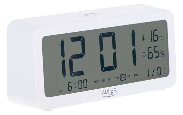 Adler AD 1195w Ébresztóóra - Fehér