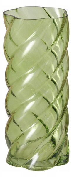 Wazon szklany z połyskiem CURVO, 30 cm