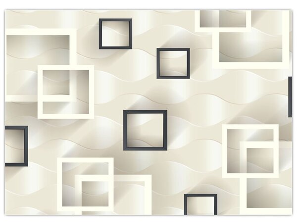 Geometriai absztrakt kép (70x50 cm)