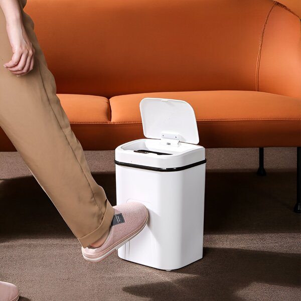 Mozos touchless waste bin white (LJT02-WH)