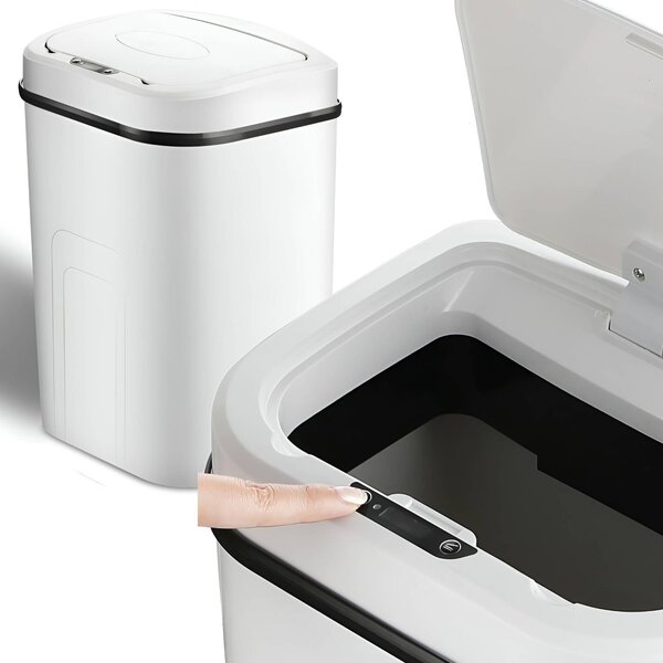 Mozos touchless waste bin white (LJT02-WH)