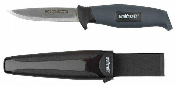 Wolfcraft 4085000 4085000 Szabadtéri kés Tokkal Antracit