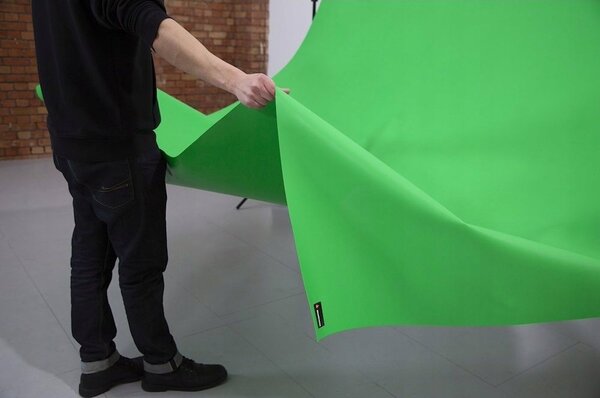 Vinyl háttér / padló 2.75m x 6m chroma key zöld