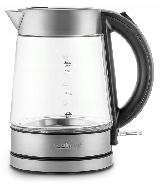 Zelmer ZCK 8013 elektromos vízforraló 2200W 1,7L inox-üveg