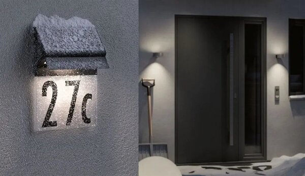 Paulmann 94694 Solar Housenumber Napelemes házszám megvilágítás EEK: G (A - G) Melegfehér Fekete