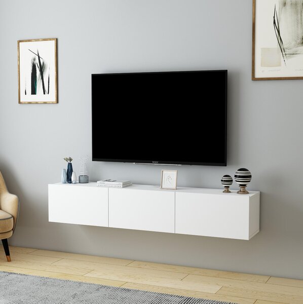 TV asztal/szekrény Dereba (fehér)