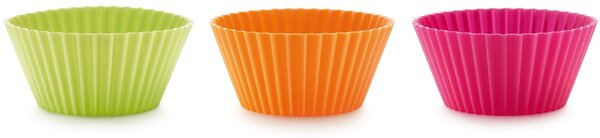 LÉKUÉ Szilikon muffin sütőforma szett 12 db D70mm többszínű LK880322