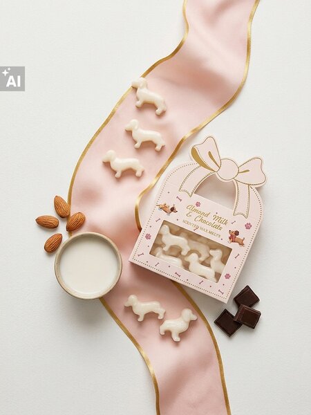 Sinsay - Tacskó formájú illatviasz Almond milk & Chocolate 12 pack - krémszínű