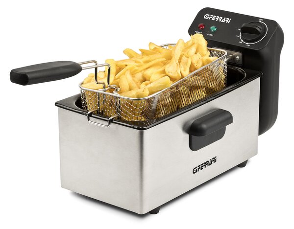 G3ferrari G10203 Pastella Olajsütő 3L 2000 Watt - Inox