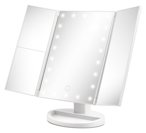 Girmi BE05 LED Asztali Kozmetikai Sminktükör 18 x 28 cm - Ezüst