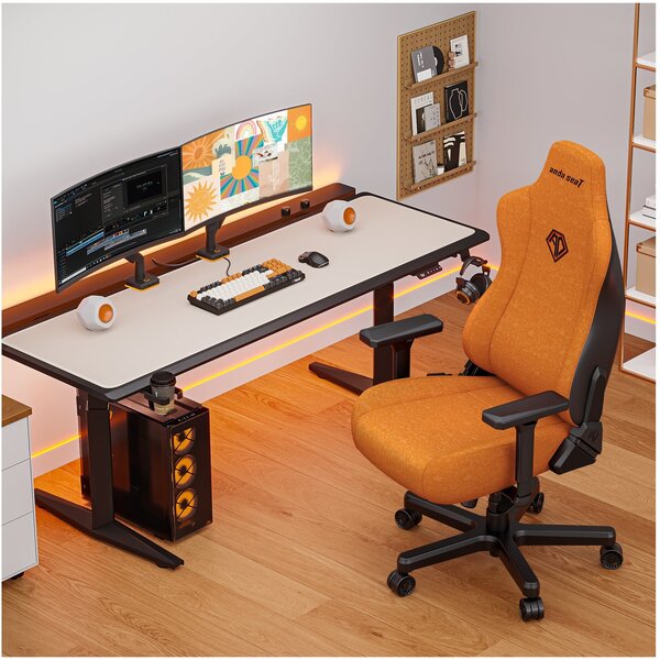 Anda Seat Kaiser 3E XL narancssárga szövet gamer szék