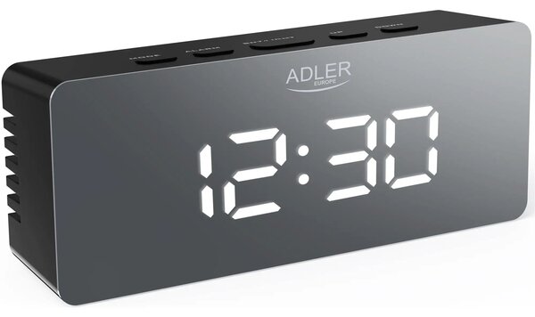 Adler AD 1189B Ébresztőóra - Fekete