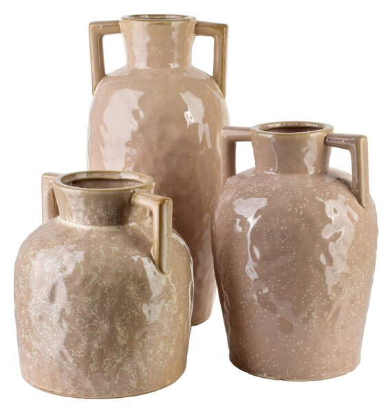 ARINA BEIGE Wazon 8x18x20,5cm