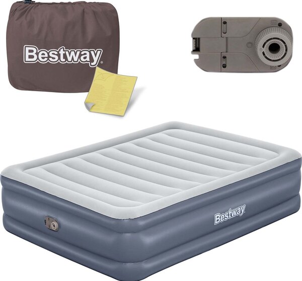 Bestway 6713I / 23 légmatrac Kétszemélyes matrac Szürke Uniszex