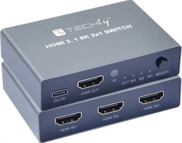 Techly IDATA HDMI-2138KT videojel kapcsoló