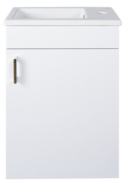 VivaStyle NIKA - fali függesztett - fürdőszobabútor CeraStyle 71100 mosdóval - JOBBOS - 42 x 24 cm