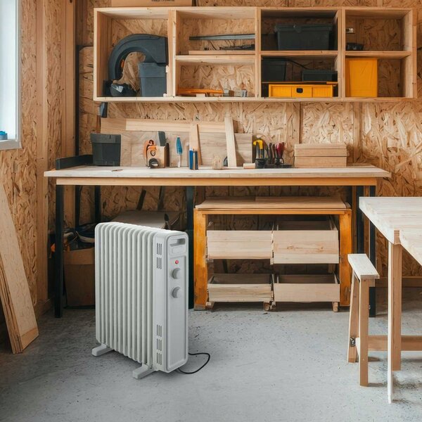 Olajradiátor Sencor SOH 3413WH 2500 W fehér 13 bordás termosztáttal