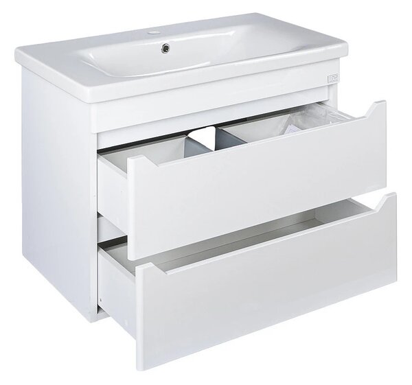TMP SHARP 65 fali fürdőszobabútor - Sanovit SOFT - 13065 mosdóval - 65 x 45,5 cm