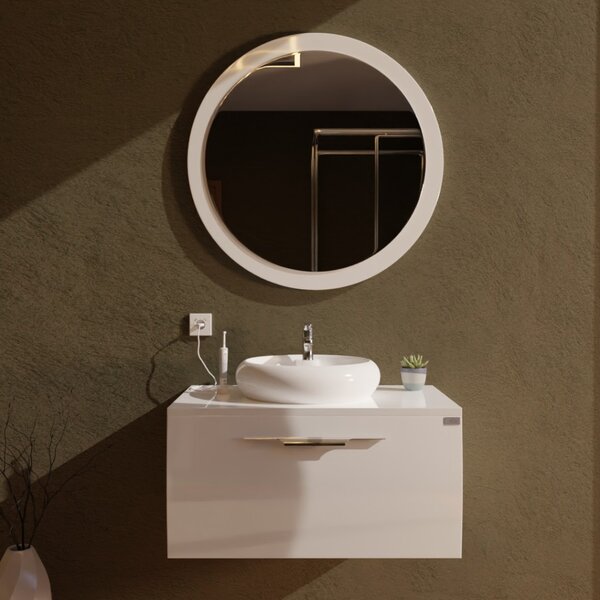 TMP MOON 80 cm fali fürdőszobabútor mosdó nélkül - Top Counter mosdókhoz