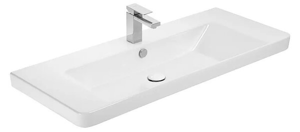 TMP SHARP 105 - FEKETE - fali fürdőszobabútor- Sanovit LUXURY 11105 mosdóval - 105 x 46 cm