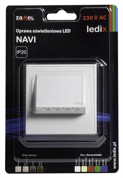 Cet Navi 11-221-11 oczko lampa wpuszczana downlight 1.1W LED srebrne