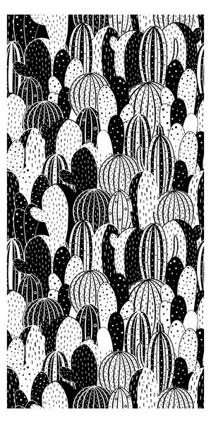Tapéta - Kaktusz, fekete-fehér