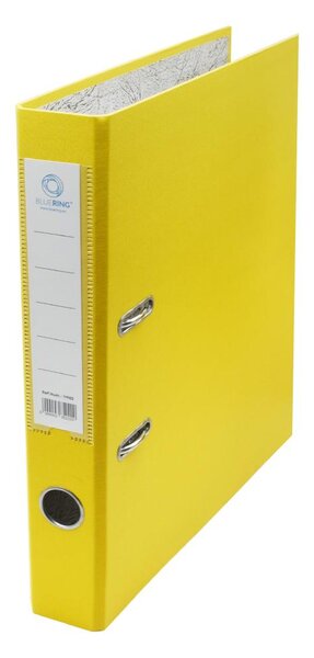 Bluering Iratrendező A4, 5cm, két oldalt PP borítás,lapraszerelt, Premium sárga