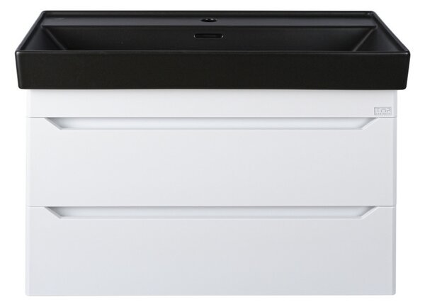 TMP SHARP 100 fali fürdőszobabútor - CeraStyle SHARP FEKETE mosdóval - 100 x 48 cm