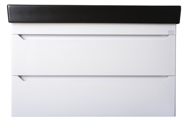 TMP SHARP 100 fali fürdőszobabútor - CeraStyle SHARP FEKETE mosdóval - 100 x 48 cm