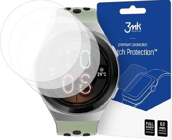 3mk Óra kijelző védőfólia FlexibleGlass hibrid üvegfólia 7H Huawei GT 2e 46 mm