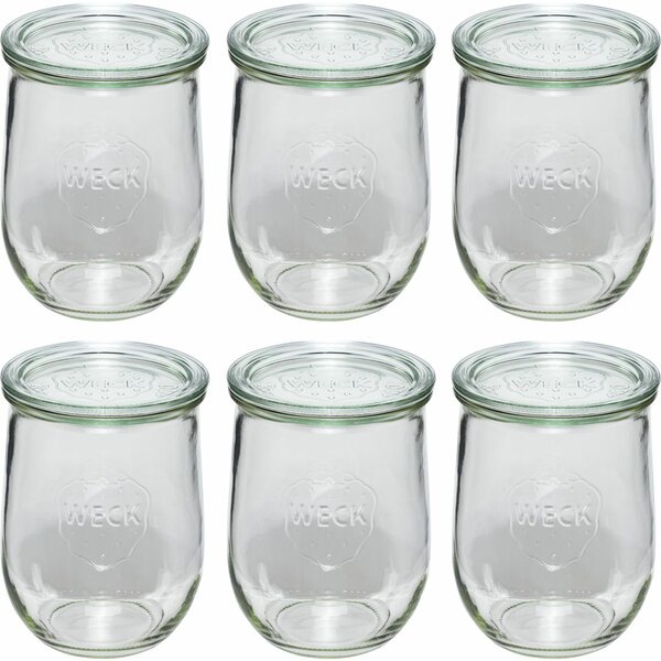 WECK 109112 Tulipán formájú befőttes üveg 6 darabos készlet 1062ml